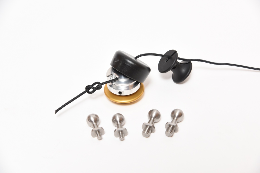 Easyrig Quick Release Camera Hook, with 2 pcs 3/8" and 2 pcs 1/4" Ball Studs (New Version)